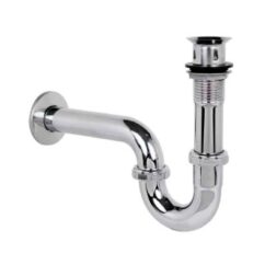 TRAMPA P/LAVABO RIGIDA C/CONTRA CR LATON 29B RUGO